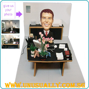 Full Custom 3D Caricature MD Office And Figurine